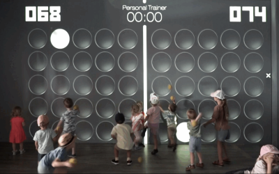 Initi Playground interaktív fal Point játék