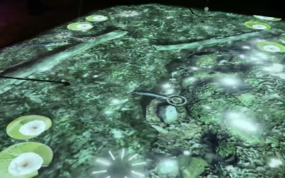 Initi Playground interaktív fal Golden fish játék