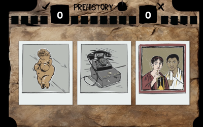 Initi Playground interaktív fal History card játék