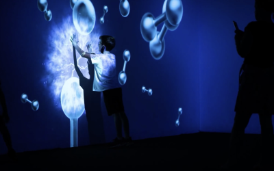 Initi Playground interaktív fal Hydrogen molecul játék